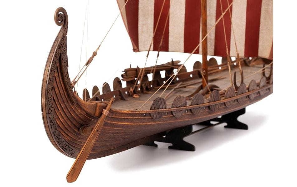 Bausatz Wikingerschiff Oseberg special, 860 mm 1:25<br>Wikinger Segelschiff Modellbausatz
