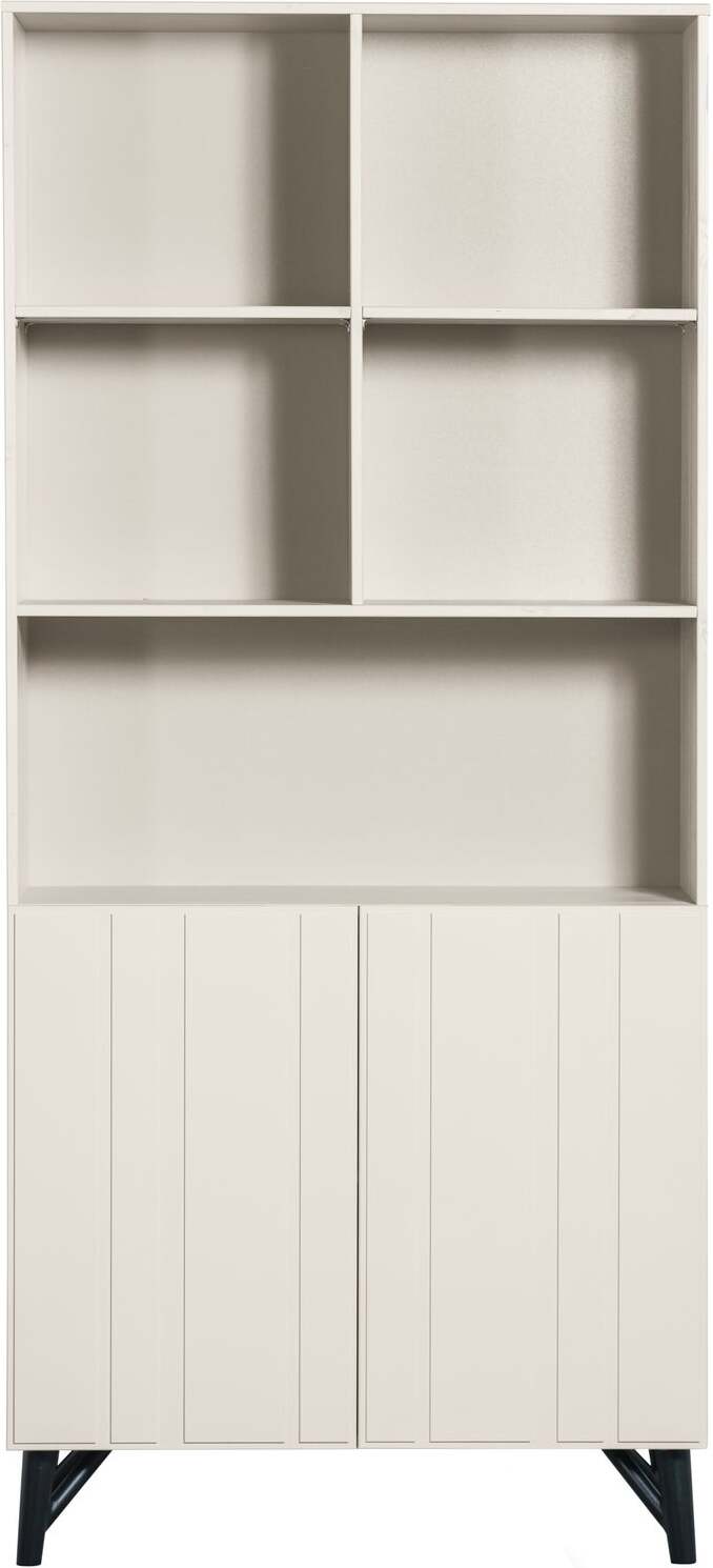 WOOOD wandkast Miller crème 37 x 90 x 200 cm