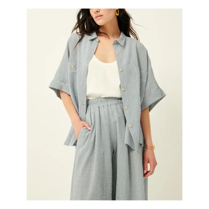 Sessùn Pantalon Ridoo Seer Rayures | Bleu