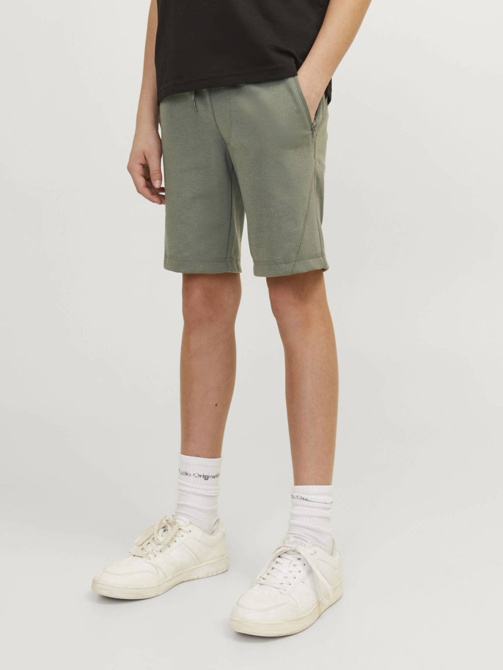 JACK & JONES sweatshort JPSTENCLOUD olijfgroen