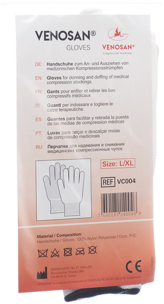VENOSAN Noppen-Handschuhe L/XL VC004 1 Paar