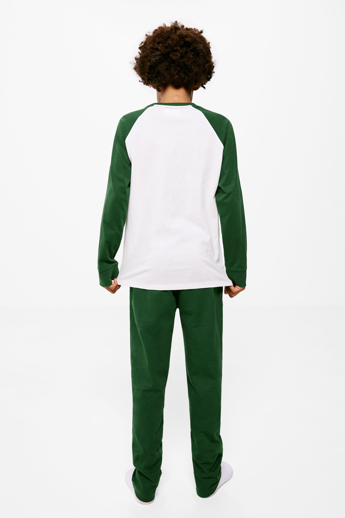 pijama de malha de algodão creponada