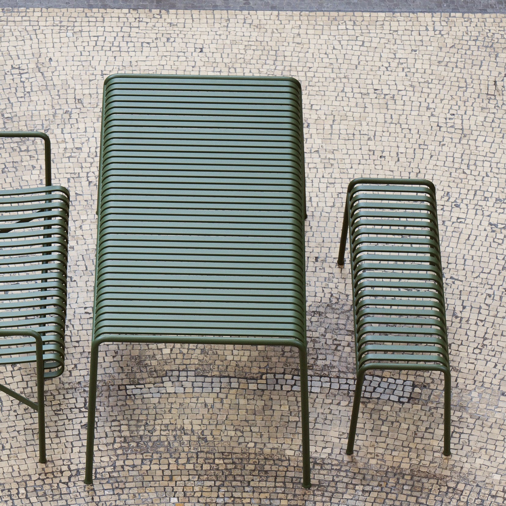 HAY Palissade Tuintafel 170 x 90 cm - Olijfgroen