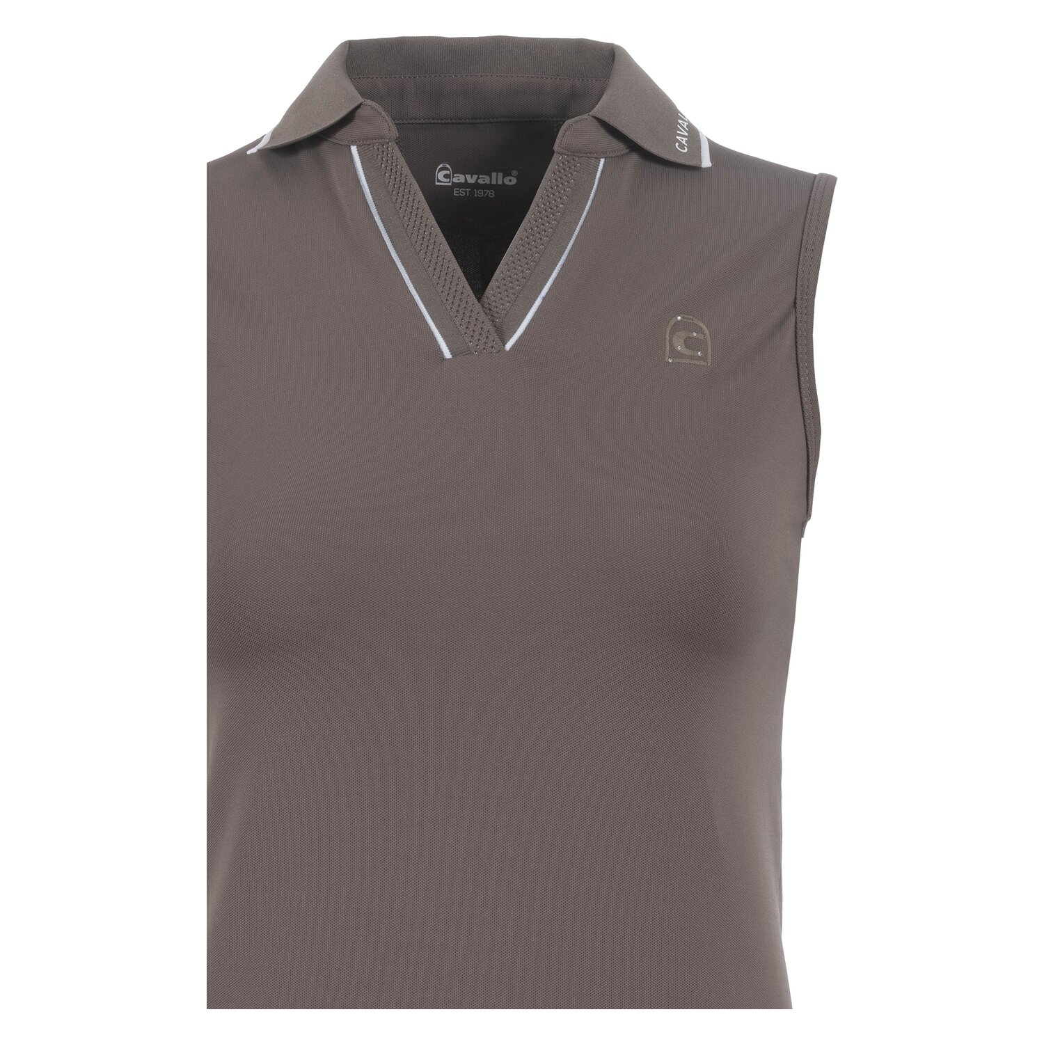 Cavallo Polotop CAVAL SLEEVELESS POLO - sepia olive