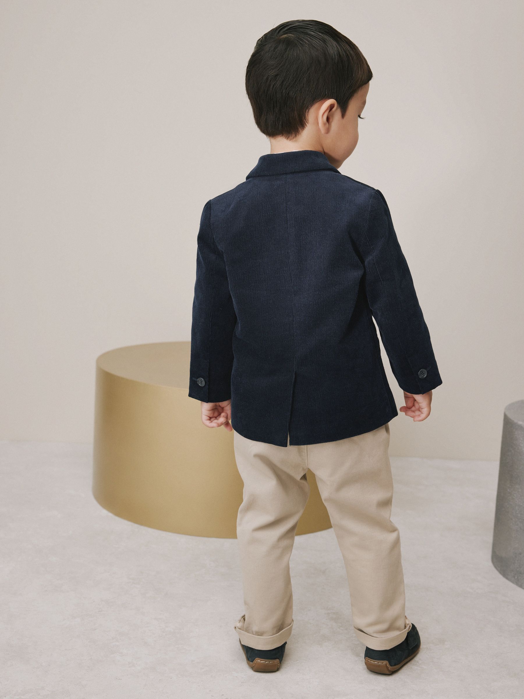 Marineblauw - Corduroy blazer (3mnd-9jr)