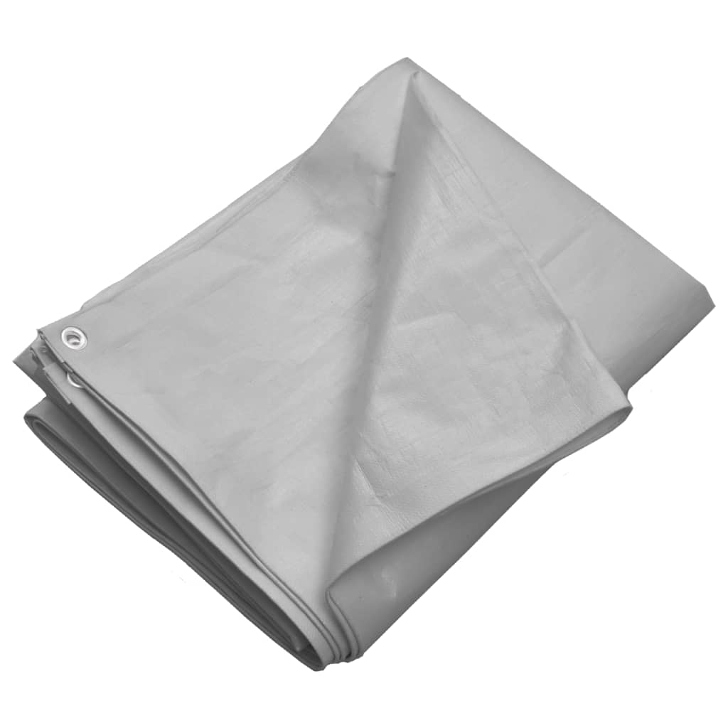 Bâche 260 g/m² 3x3 m gris pehd