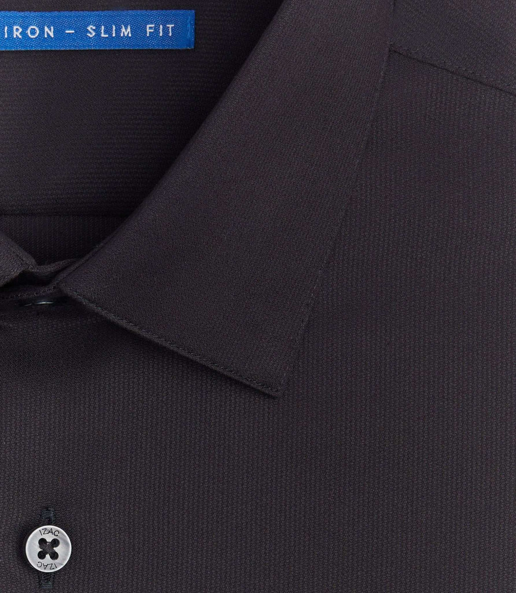 Chemise Easy Iron coton noir 