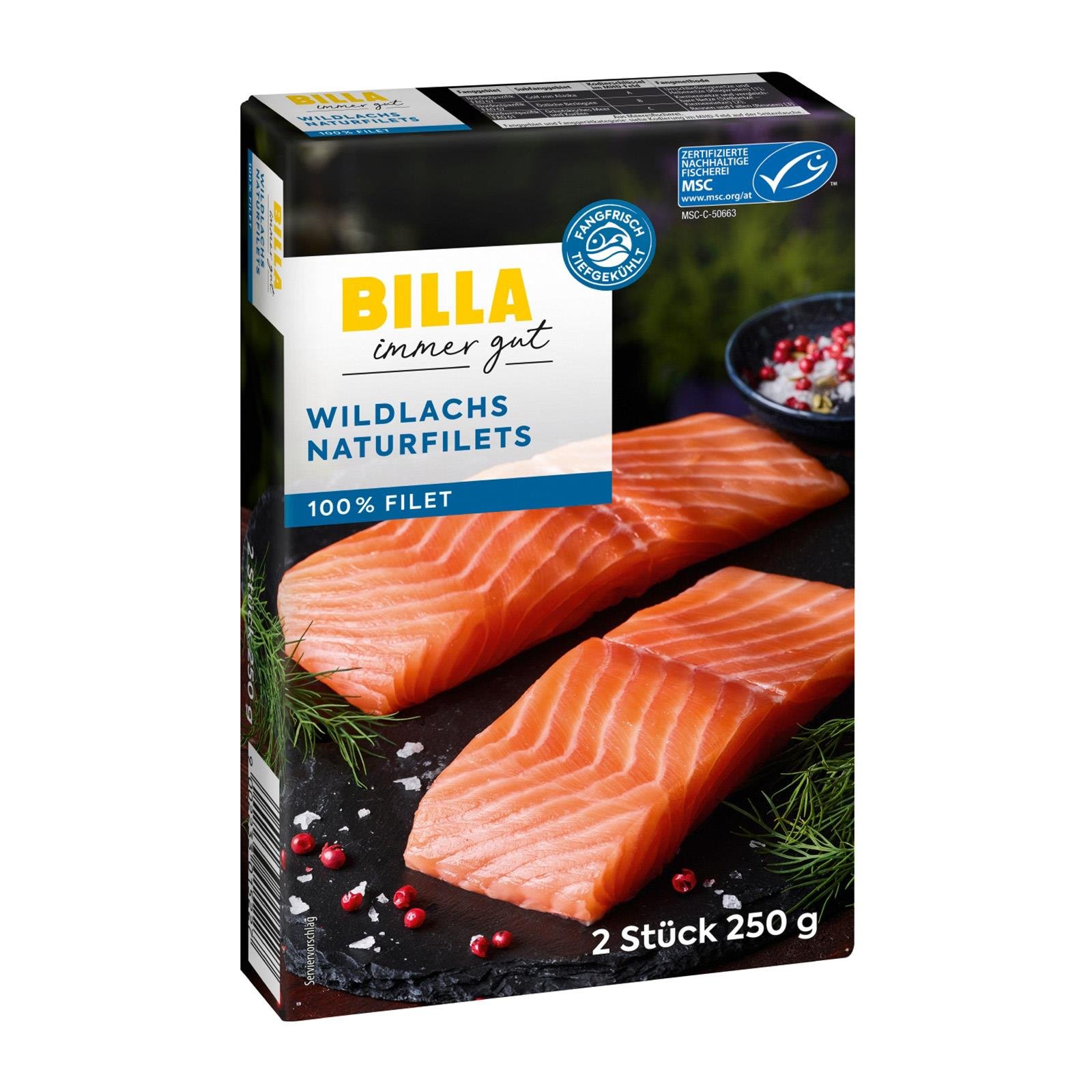 BILLA Wildlachs Naturfilets