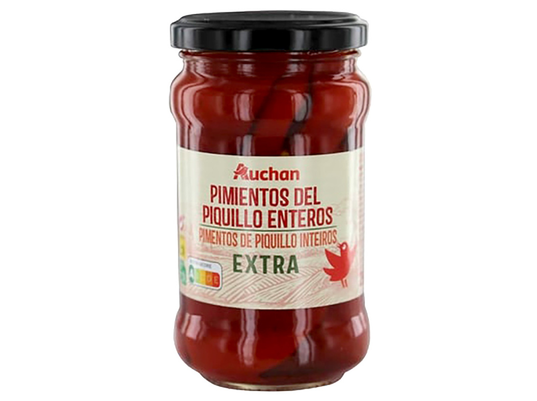PIMENTOS DE PIQUILLO AUCHAN INTEIROS 290(225)G
