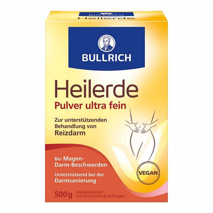 Bullrich Heilerde Pulver ultra fein zum Einnehmen und Auftragen, 500 g