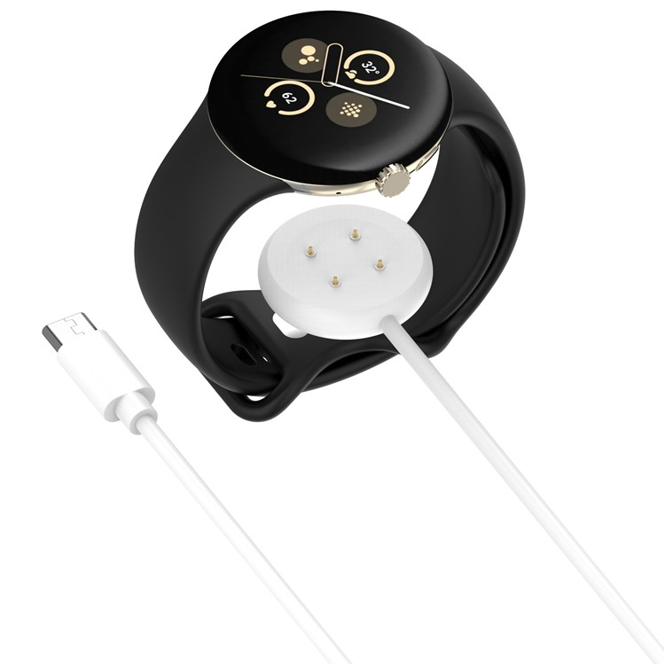 (1m) USB C auf Google Pixel Watch 2 Magnetisches Ladekabel - Weiss
