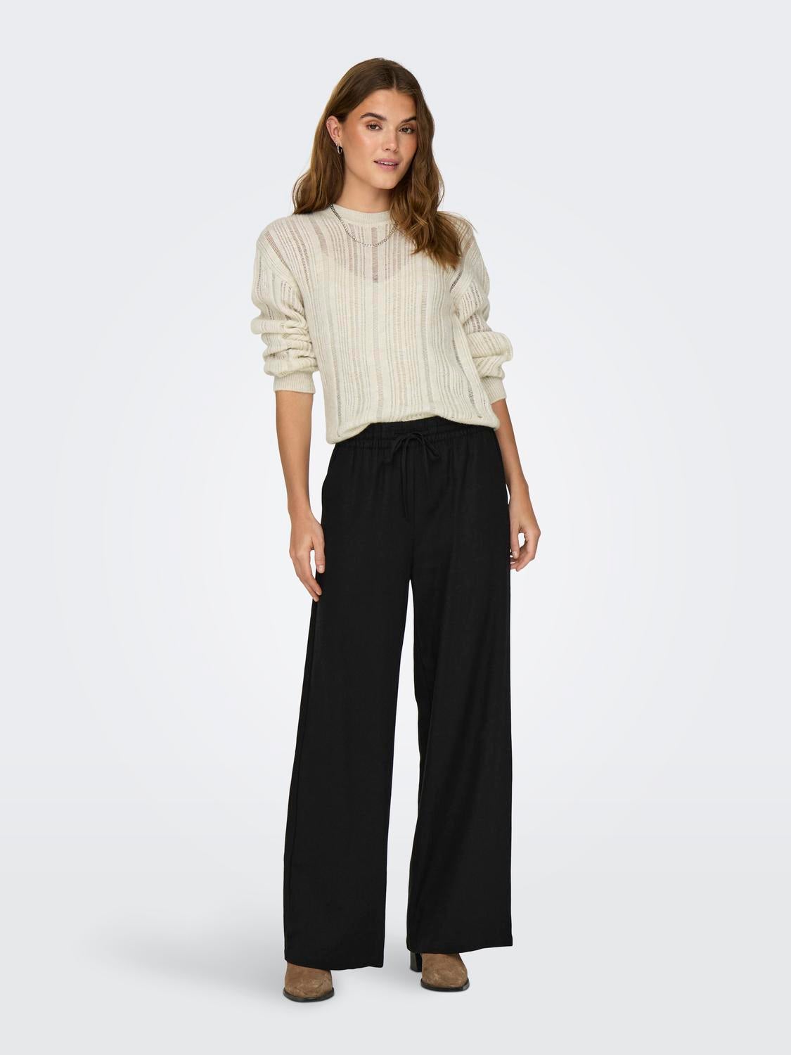 JDYLETTY Strickpullover Sandshell