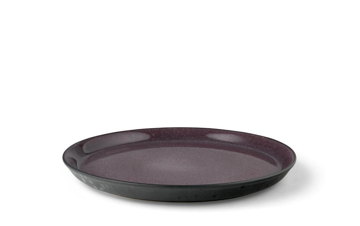 Speiseteller Ø 27 cm, 6 Stück, Schwarz/LilaEssteller aus Steinzeug