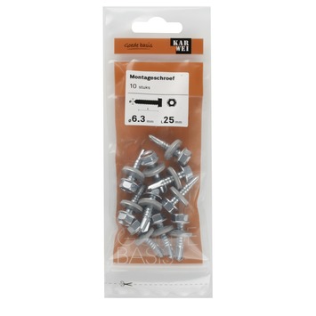 KARWEI montageschroef 6,3x25 mm (10 stuks)