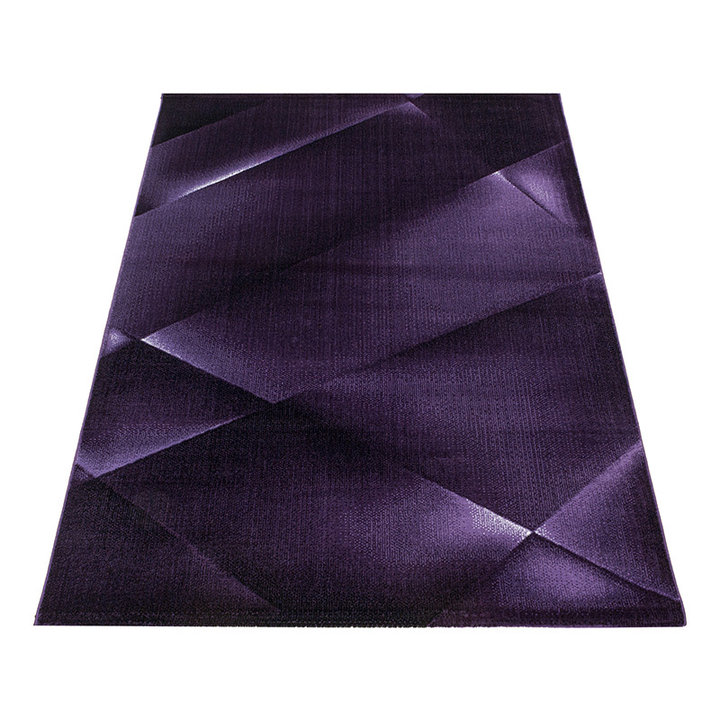 Modern vloerkleed - Streaky Design Paars | Modern design