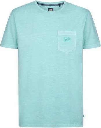 Petrol T-Shirt Key Melange Aqua M-1050-TSR632-5180 kopen