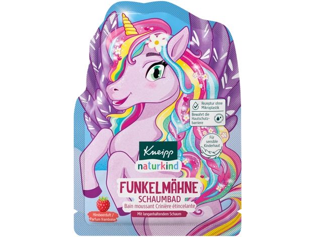 Kneipp Schaumbad Funkelmähne 40 ml Natürliches Pflege-Schaumbad sorgt für Entspannung und Spass beim Baden