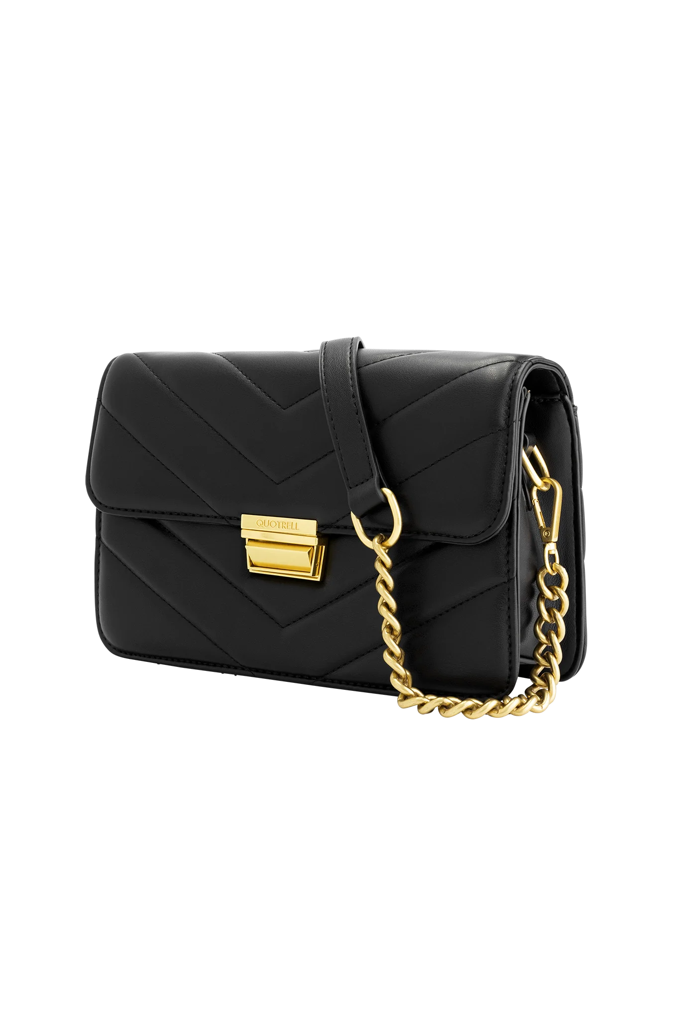 Quotrell Savona Tas Dames Zwart/Goud