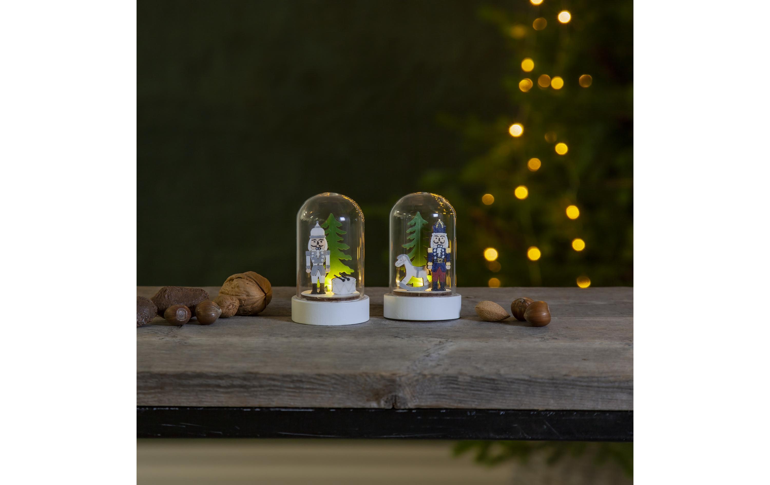 LED-Figur Nussknacker, 9 cm, 2 StückNussknacker im Wald