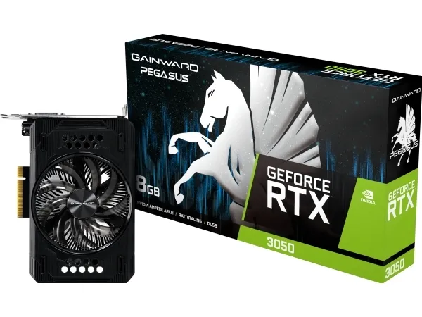 Gainward GeForce RTX 3050 PEGASUS, GeForce RTX 3050, 8 GB, GDDR6, 128 Bit, 7000 MHz, PCI Express x4