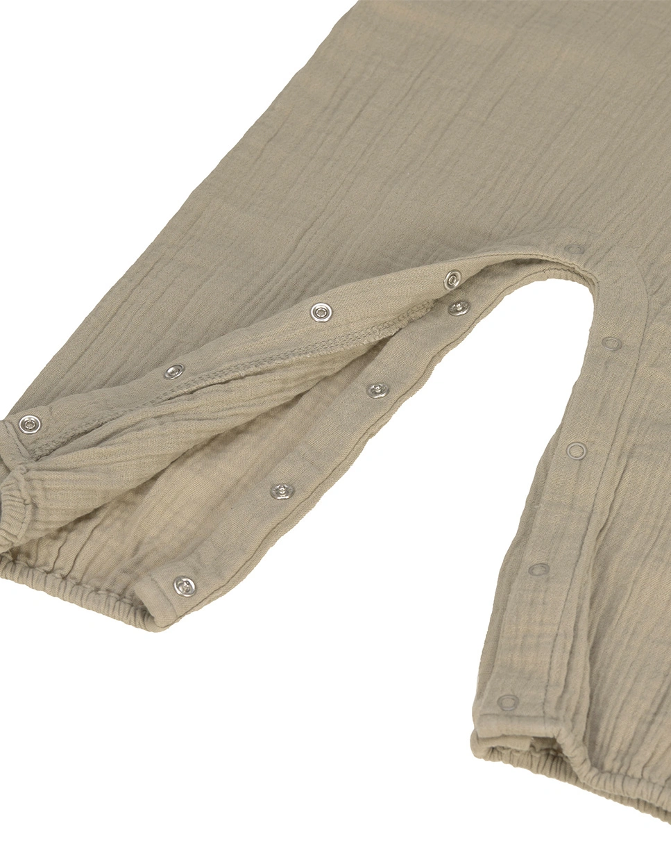 Strampler COZY MUSLIN ohne Fuß in olive