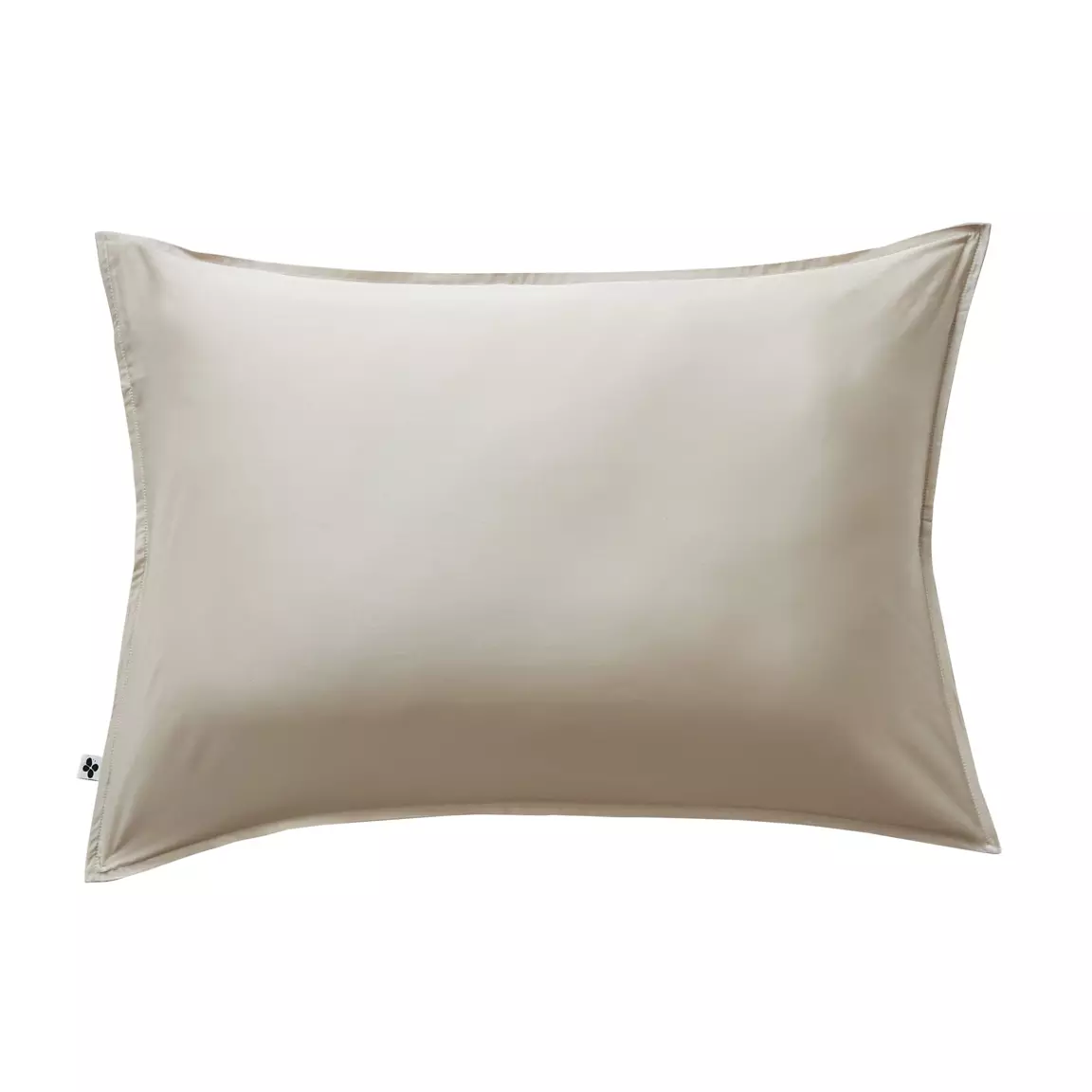 Taie d'oreiller rectangulaire satin de bambou (50 x 70 cm) Salomé Beige