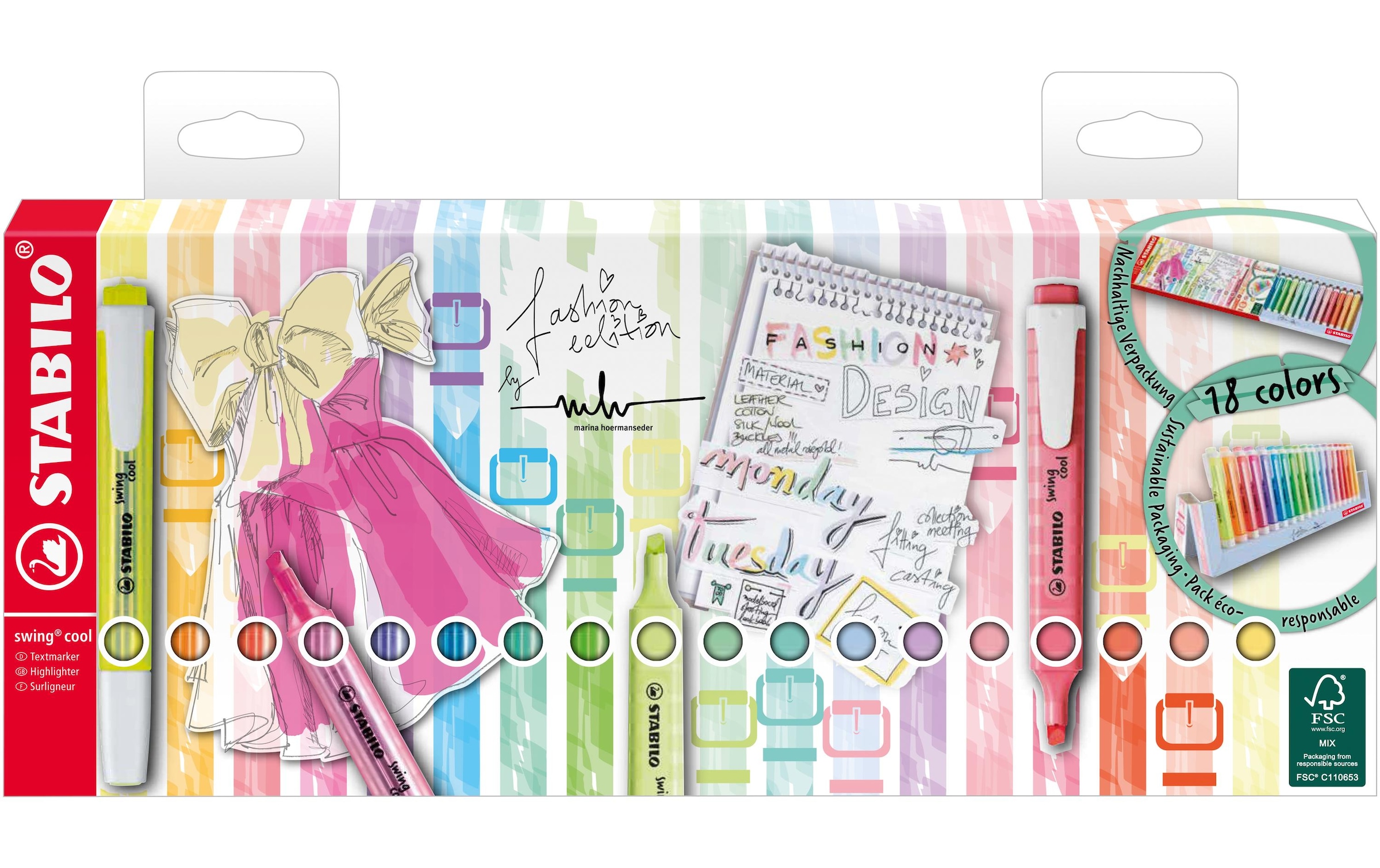 STABILO Marker »Swing Cool 18«