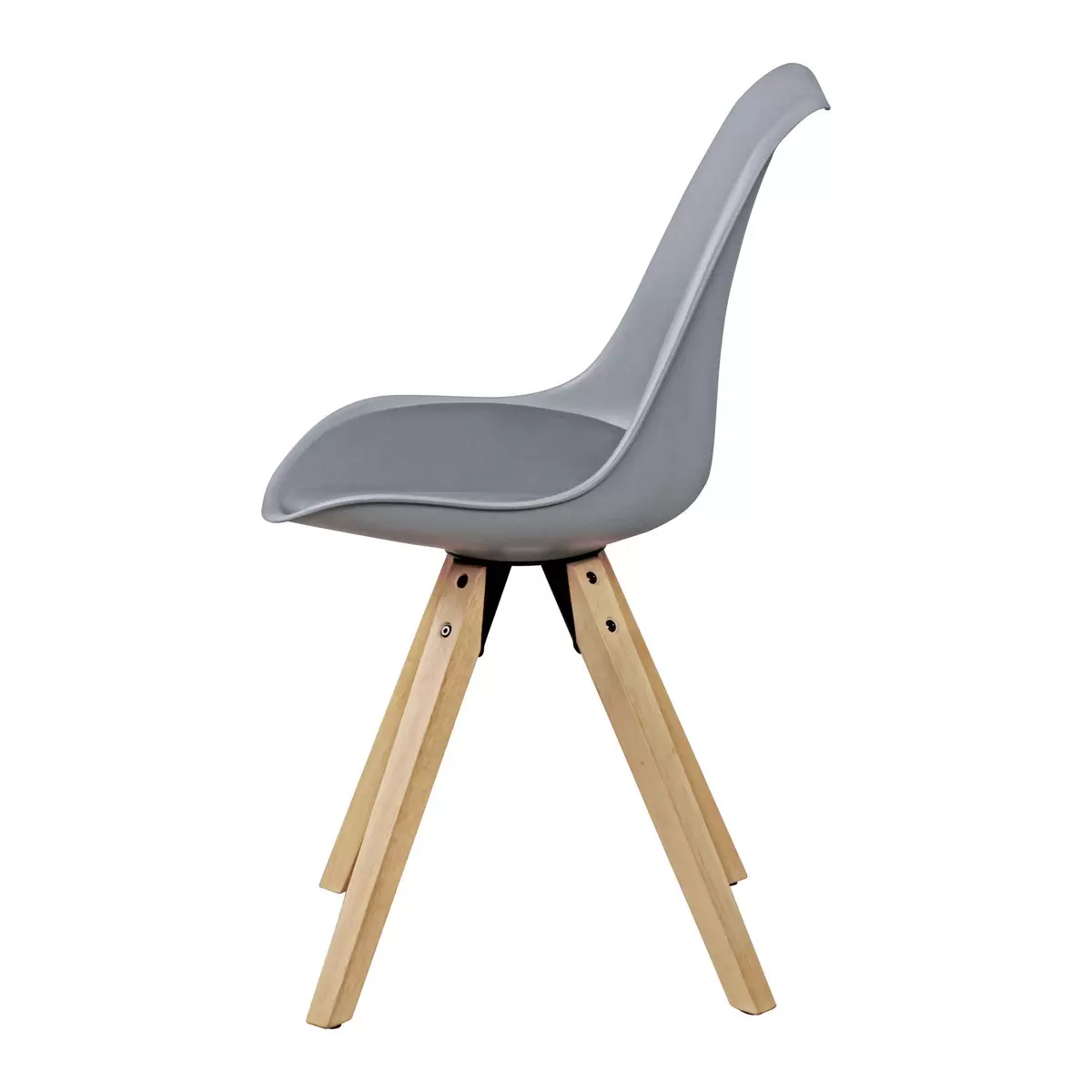 Stuhl 2er Set Brest Eiche,grau
