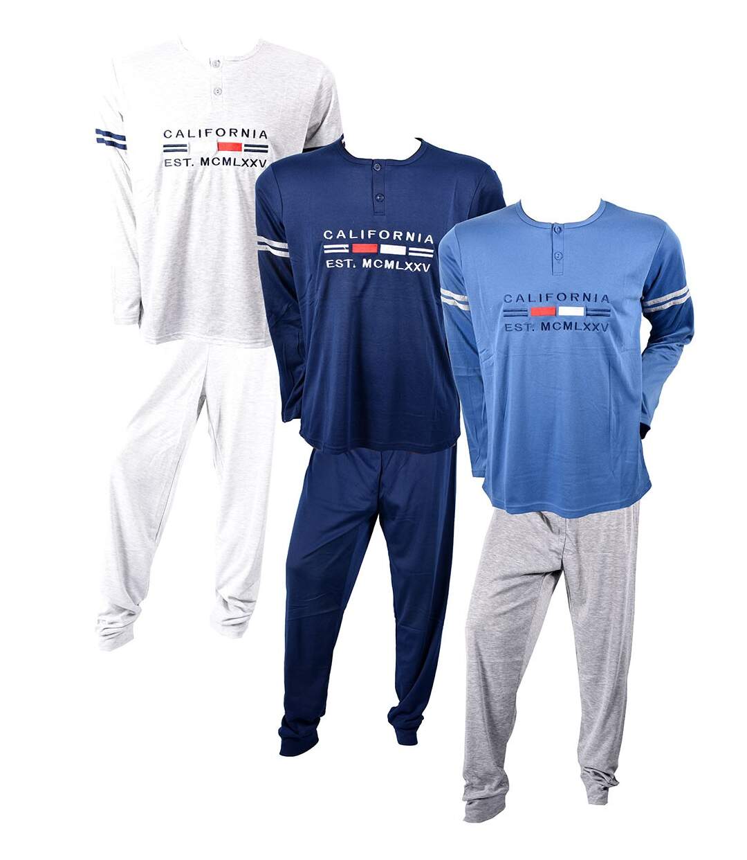 Pyjama Homme Long SWEET SECRET Z2849 CALIFORNIA GRIS