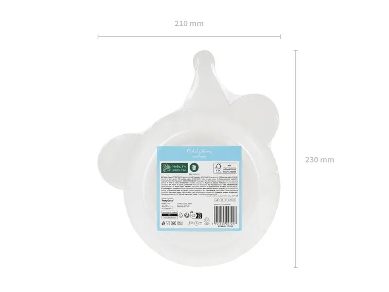 Beer Borden 21cm 6st