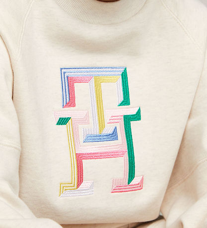 Tommy Hilfiger Sweatshirt - Multi Farbmonogramm - Calico Heathe