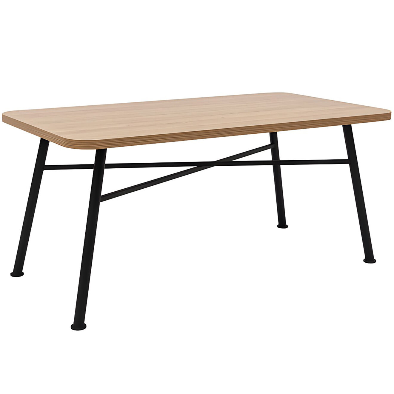 Homitis Table à manger Nala naturelle - 160x90x75 cm