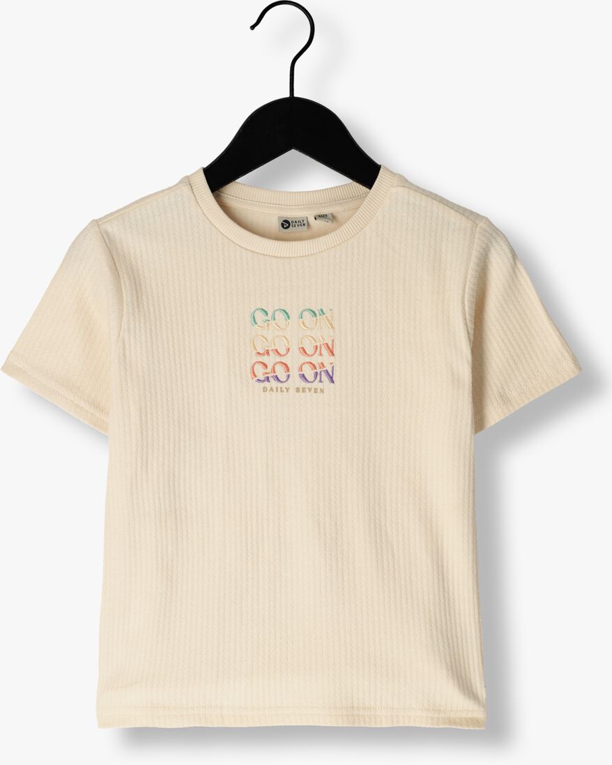 DAILY7 beige daily7 t-shirt t-shirt rib go on