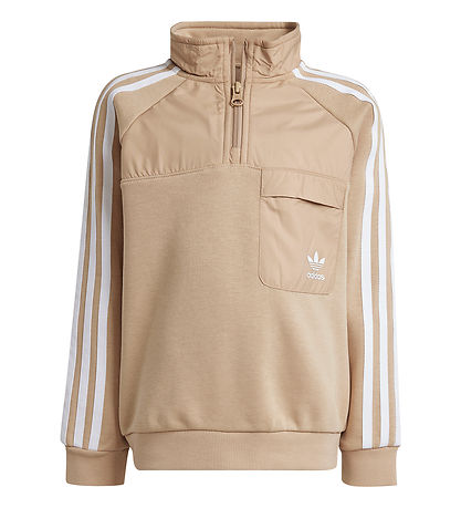 adidas Originals Tr?ningss?t - Crew set HZ - Beige/Hvid