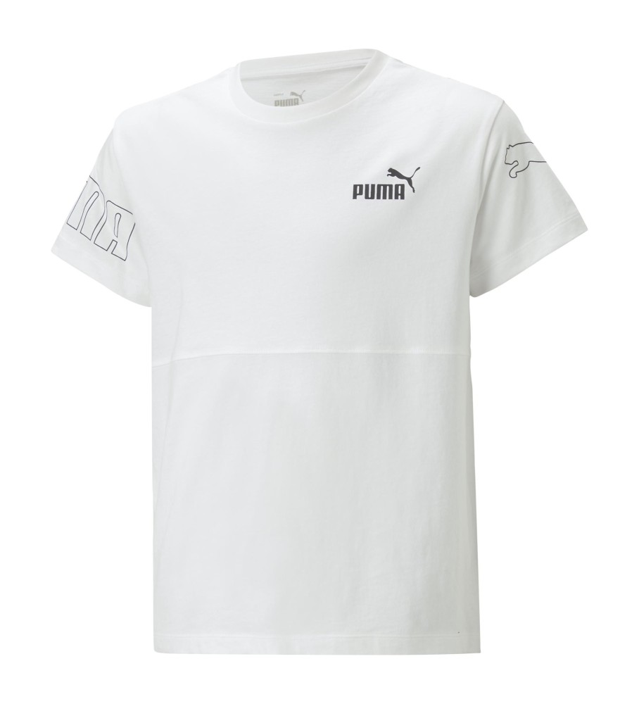 Camiseta Puma Power Colorblock Branca