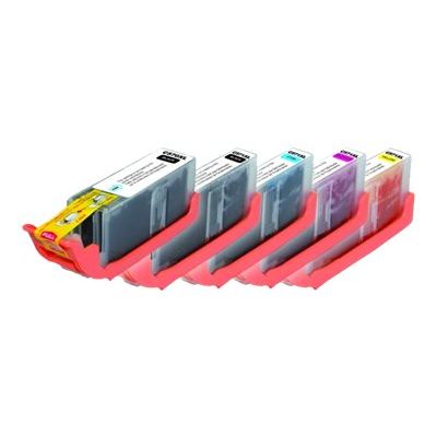 Cartouche compatible Canon CLI-571XL/PGI-570XL - pack de 5 - noir x2, cyan, magenta, jaune - Uprint