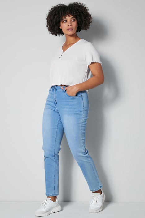 Shaping-Jeans, Powerstretch-Denim, 5-Pocket, teilelastischer Bund
