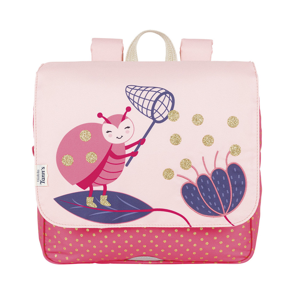 Cartable souple Fleur L'école des Tann's