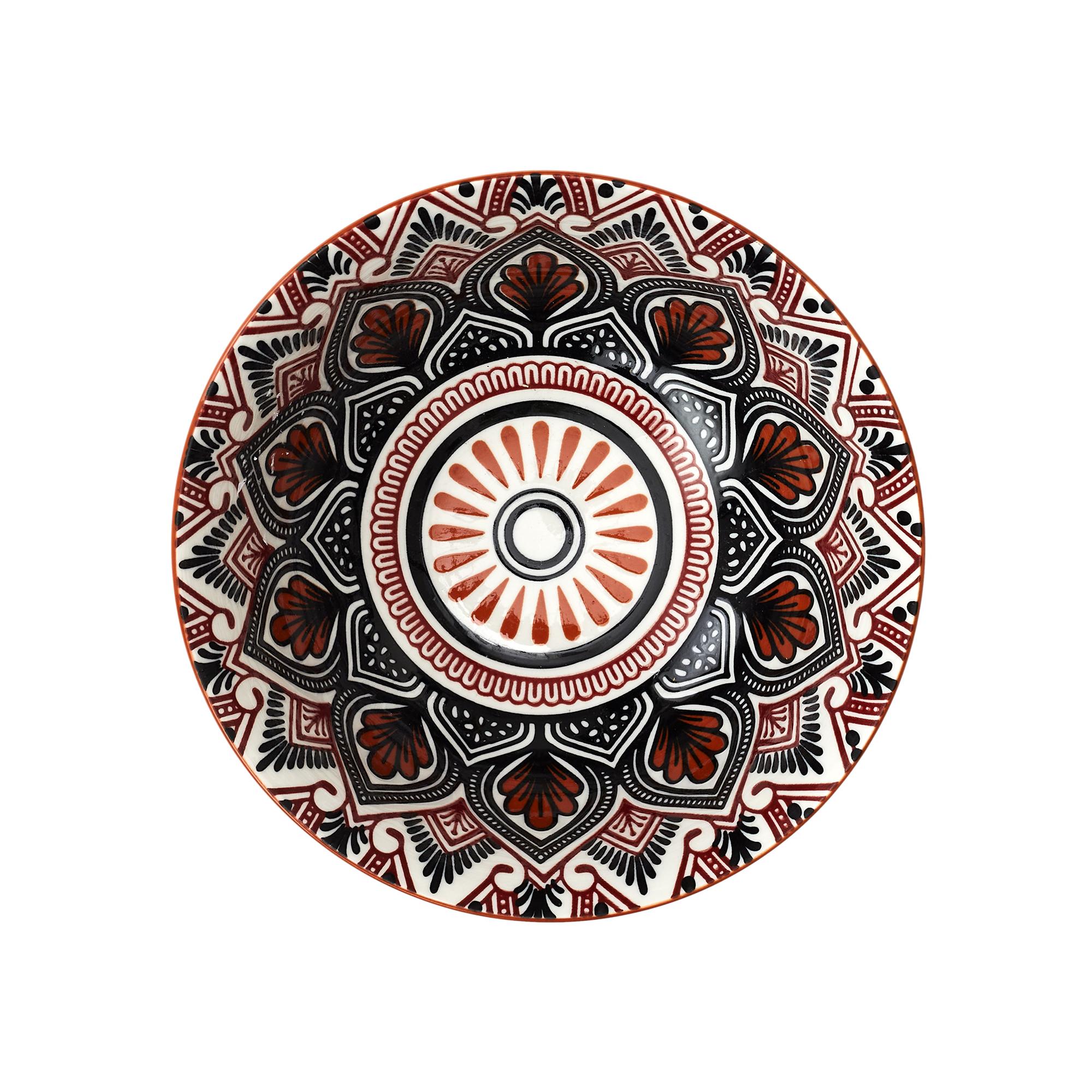BOL MANDALA ORANGE D.15CM