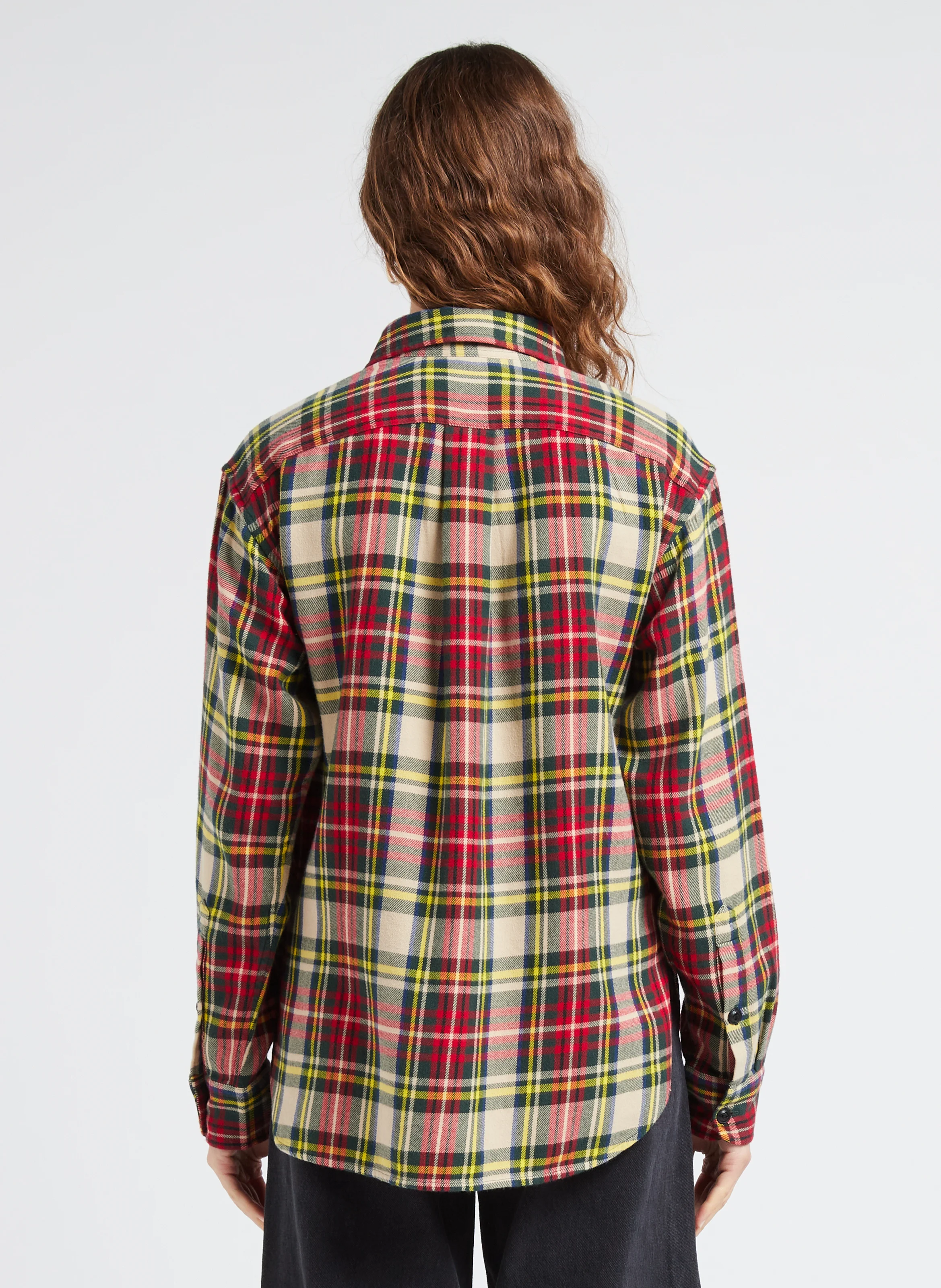 Chemise col classique en coton | Multicolore
