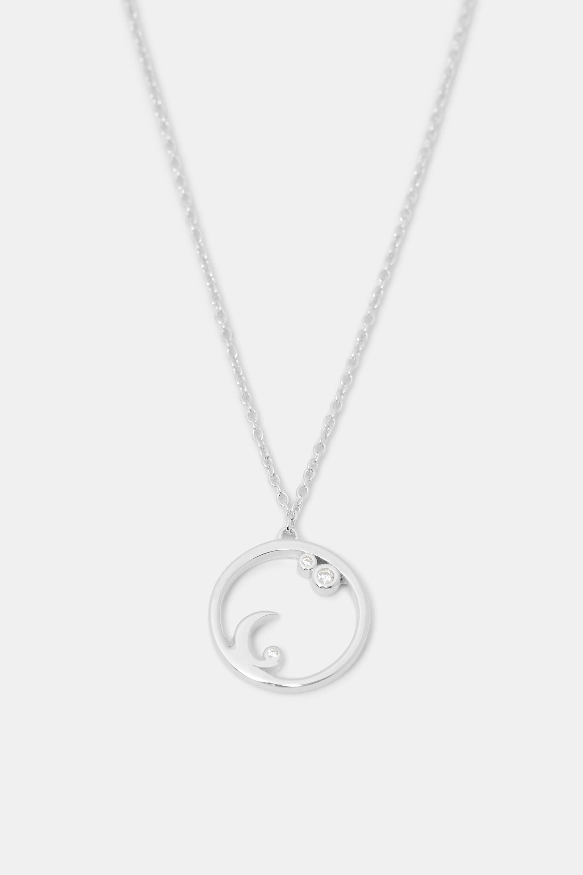Collier orné de strass, argent sterling