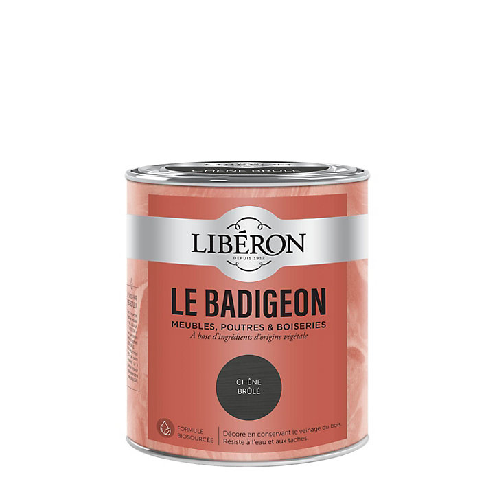 Badigeon meubles, poutres et boiseries Libéron noir 750ml