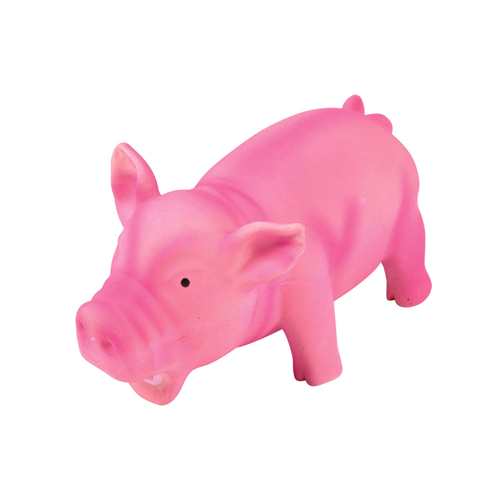 Jouet pour chien cochon latex 15cm