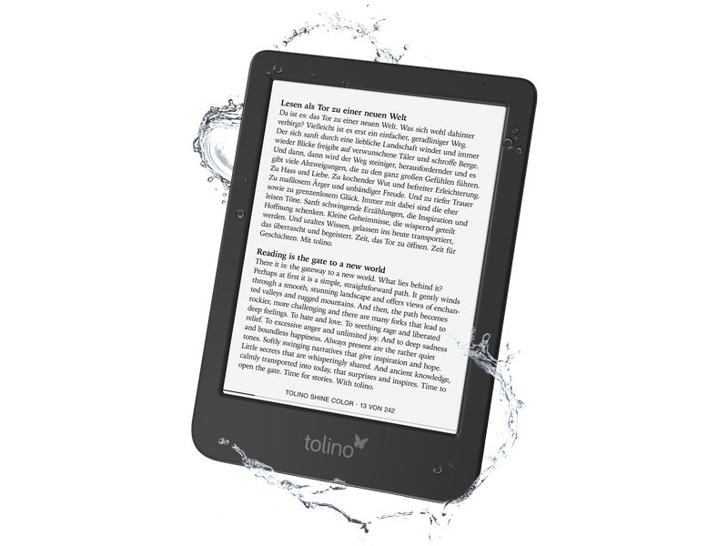 Tolino E-Book Reader Tolino shine color 6-Zoll-E-Book-Reader mit integrierter Beleuchtung mit smartLight