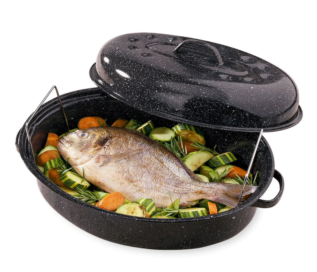 Roaster 36 cm avec livre offert Graniteware