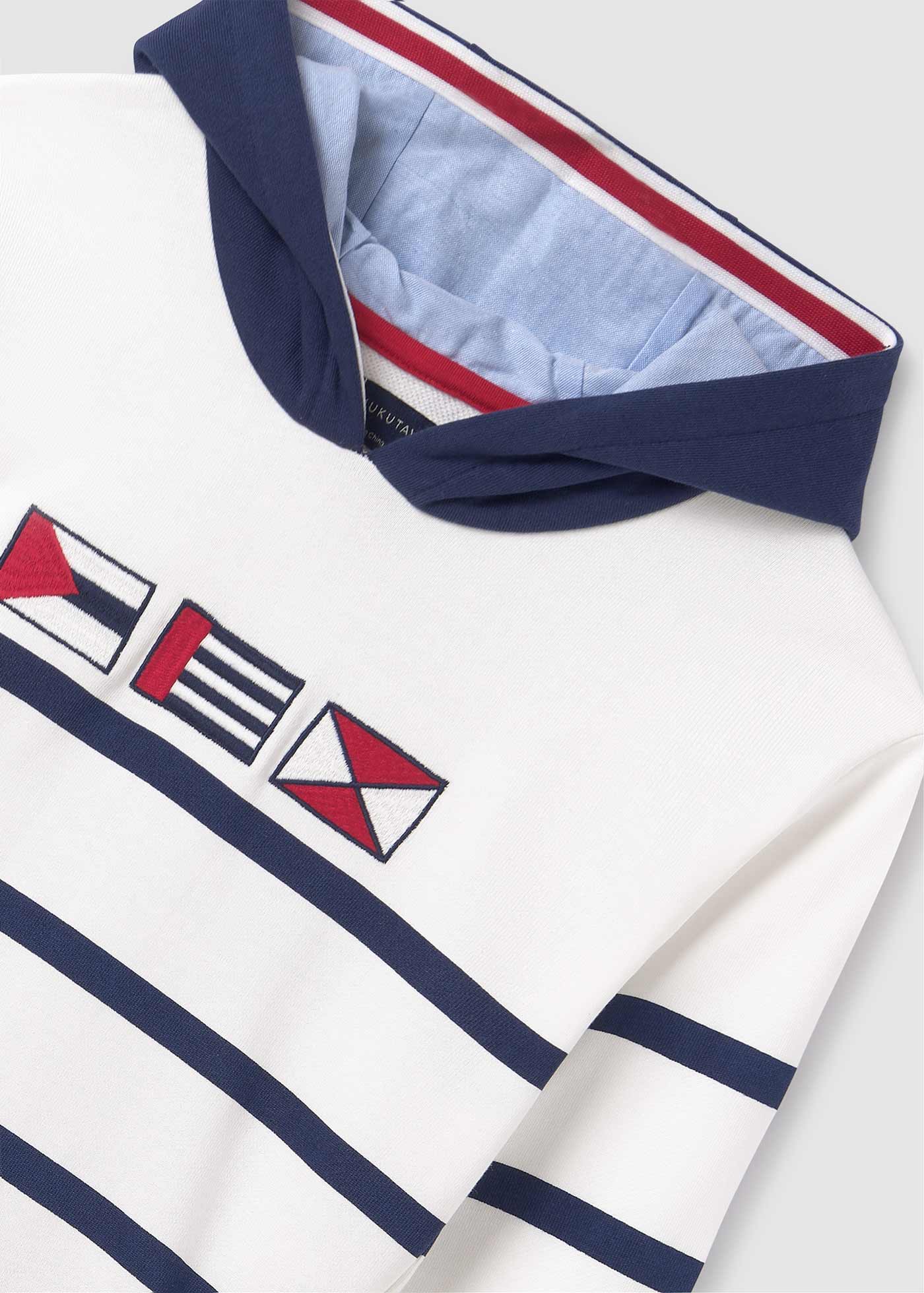 Moletom com capuz listrado Better Cotton para meninos