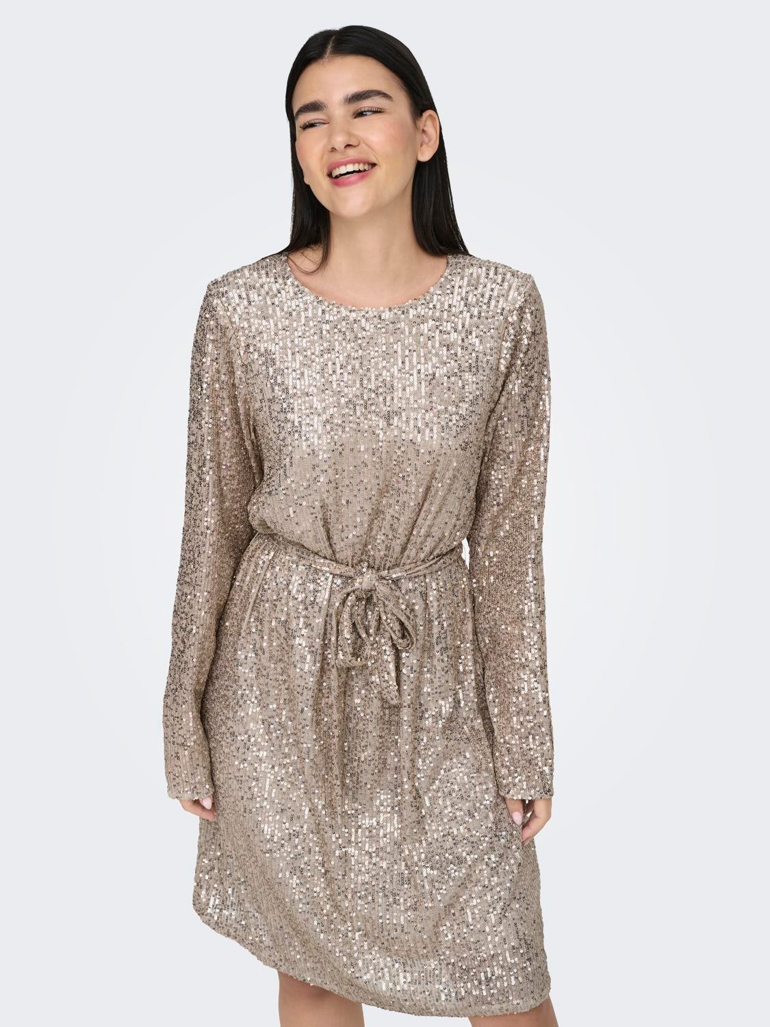 ONLANA Kurzes Kleid Pumice Stone