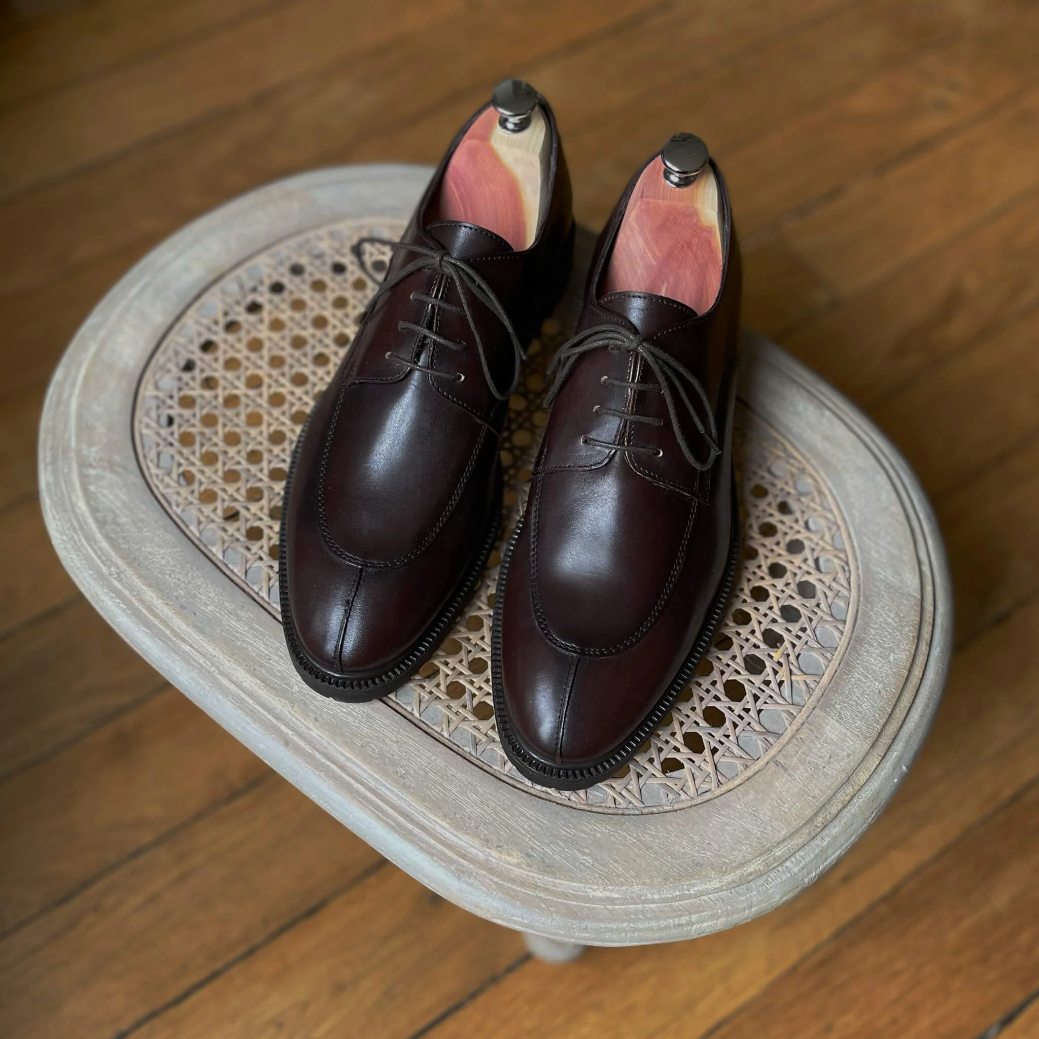 Abi-Derby en cuir marron