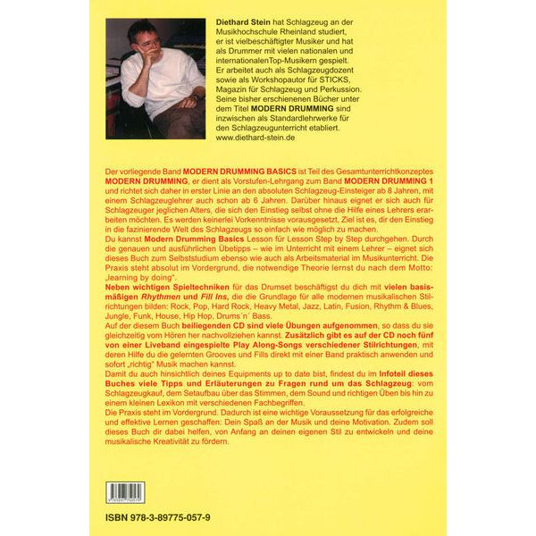 Leu Verlag D.Stein Modern Drumming Basics