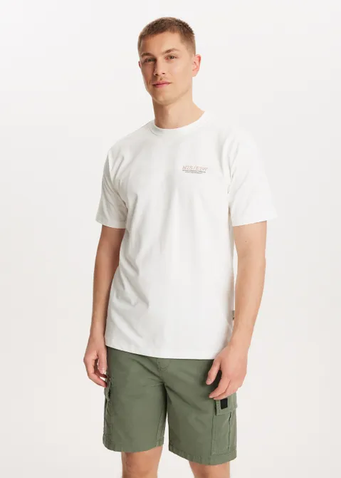 T-shirt met print Mount Pico off-white (WIT.O)